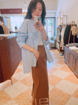 Happies.Striped shirt-Light blue
