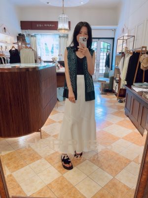 Happies Patchwork Mermaid Skirt-White